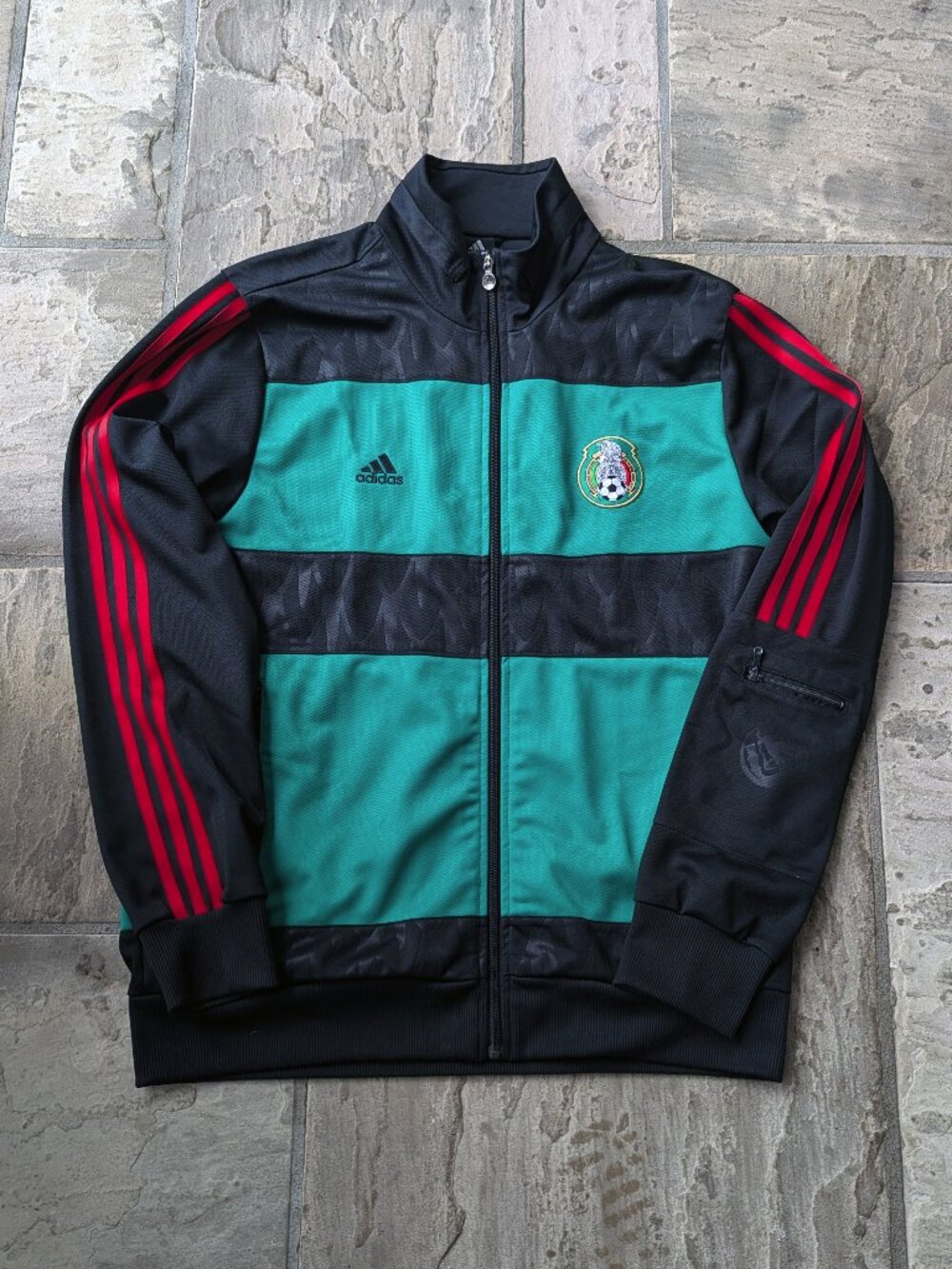 Adidas 2010 Mexico National Team Track Jacket Zip-Sweater (LARGE)